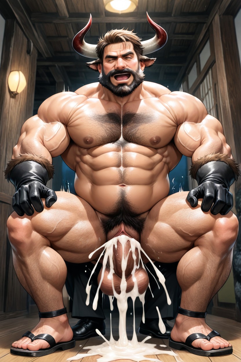 Front Side View, Hyper Cum, Front View AI Gay Porn