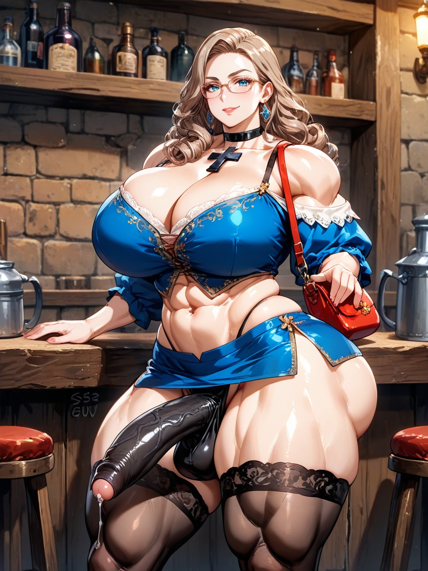 Thick Thighs, Attractive Timid, Bust Shot AI Gay Porn