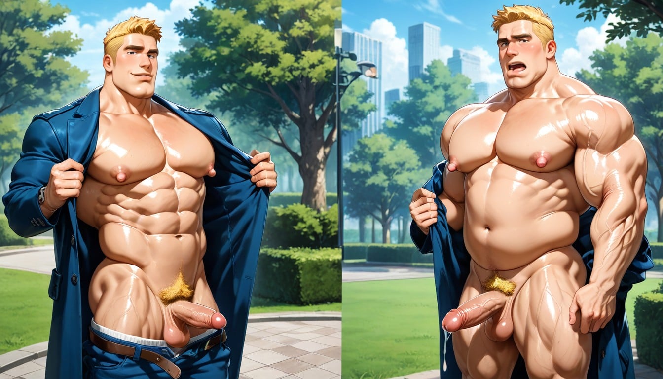 Shaved Body, Dull Eyes, Shaved Crotch AI Gay Porn