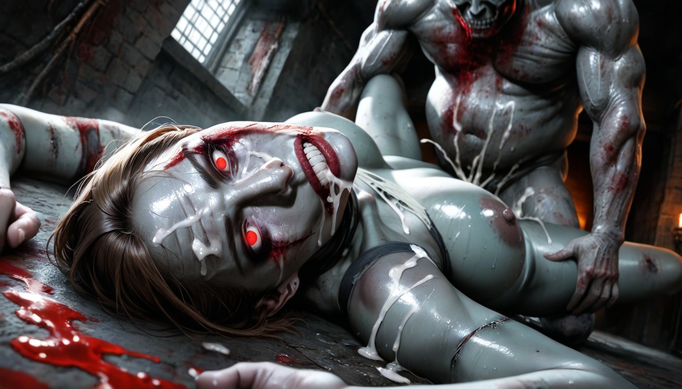 Cum, Smeared Makeup, Ultra Realistic AI Porn
