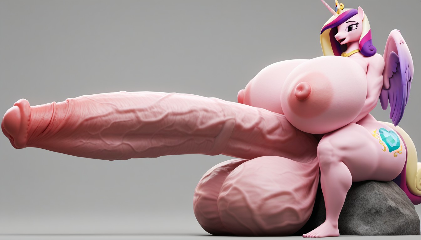 Breast Expansion, Front View, Anthro Pony Furry AI Porn