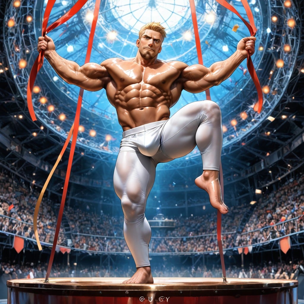 Front View, Abs, Barefoot AI Gay Porn