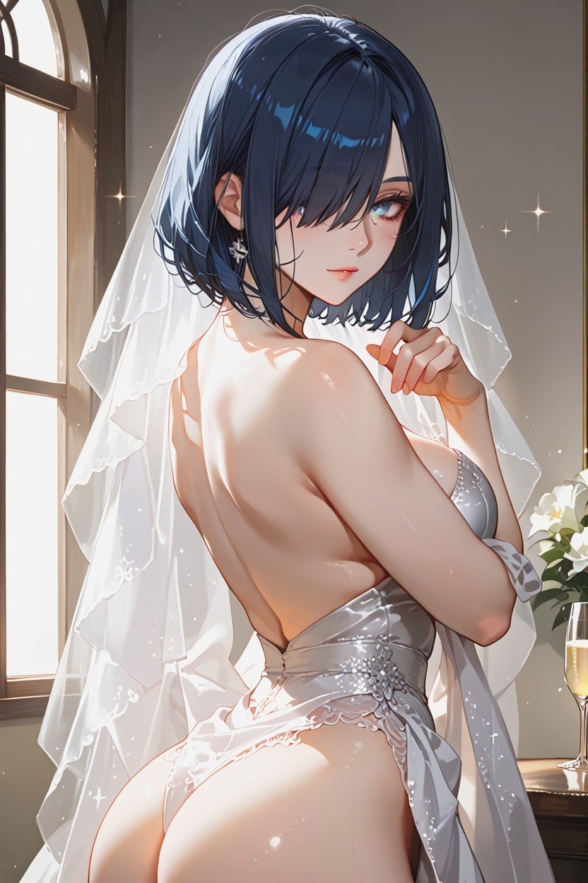 Soft Round Face, Monochromatic Accent, Smooth Hair Texture Hentai AI Porn
