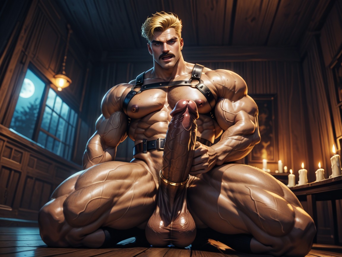 Moaning, Rounded Ass, Other Hand Pinching Nipple AI Gay Porn