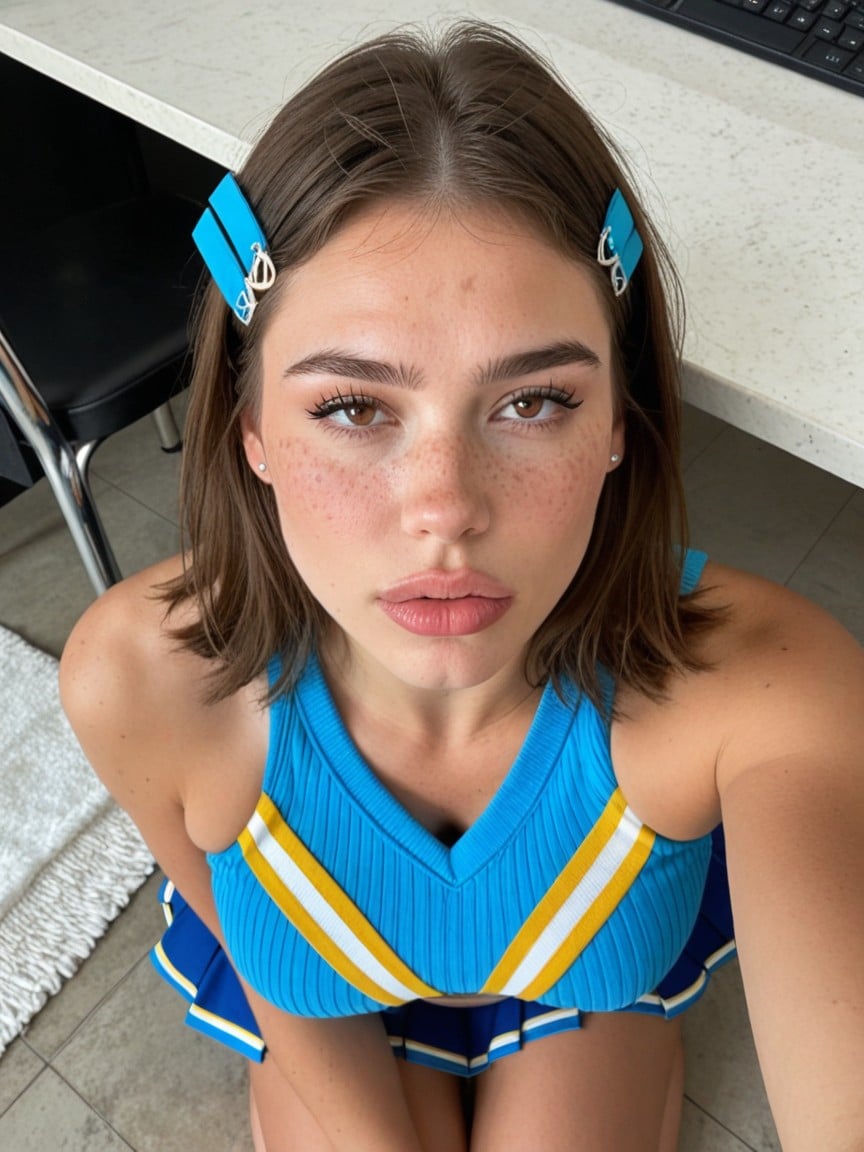 Skinny, Waist, Pouting Eyes AI Porn