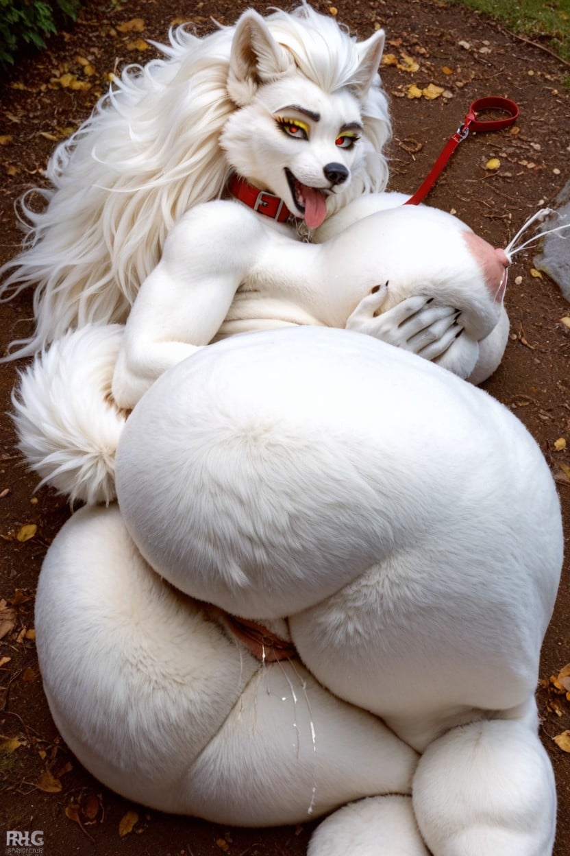 Covered In Fluffy Fur, Female Masturbation, Furry AI Porn