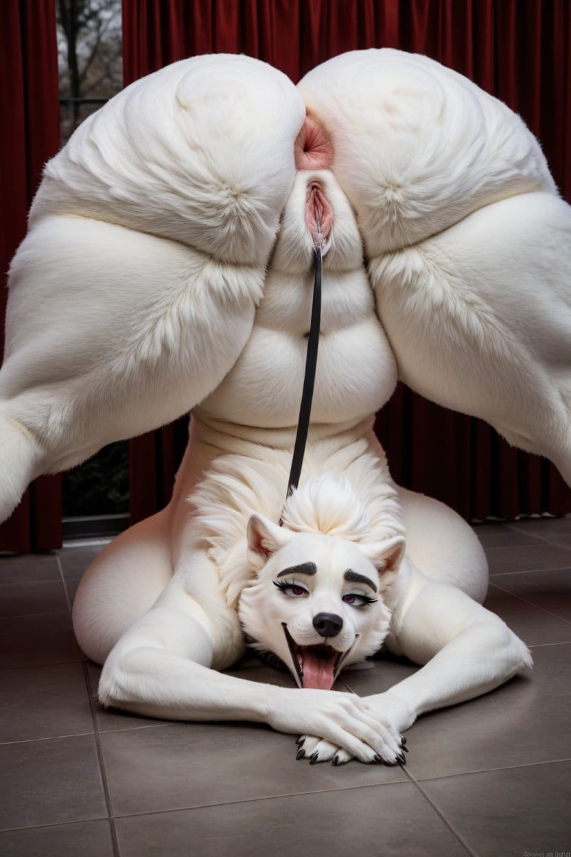 Pointy Ears, Fur, Fur Covered Tits AI Porn