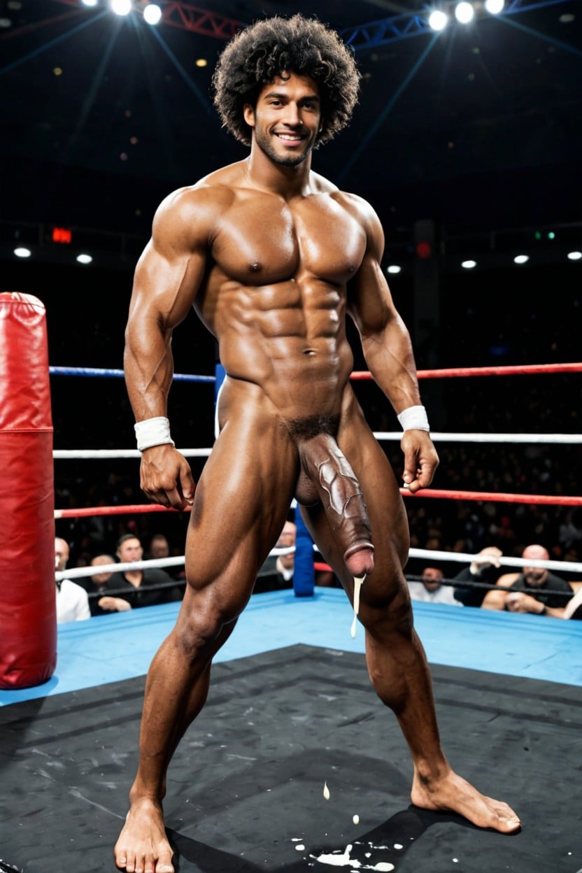 Muscle, Impossibly Long Flaccid Cock, Looking At Viewer AI Gay Porn