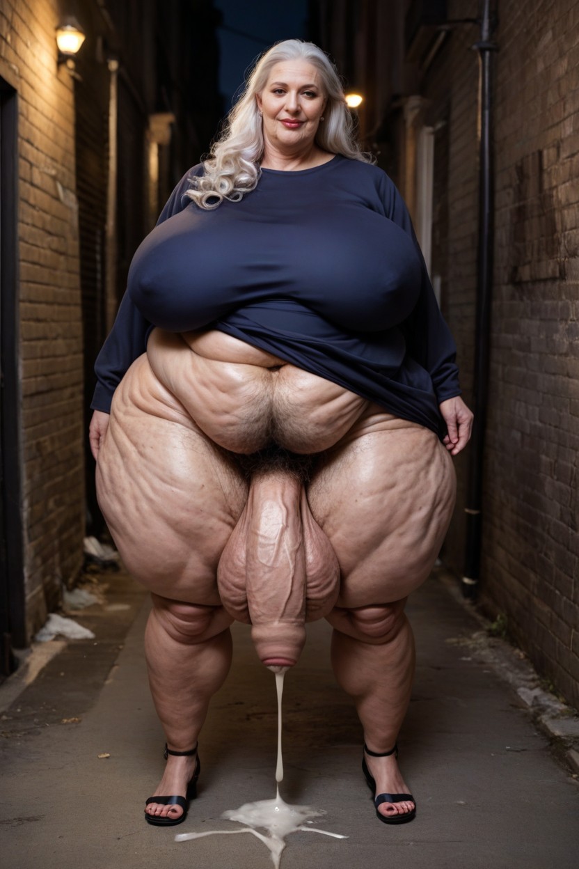 Extremely Large Ass, Cumshot, Futanari AI Porn