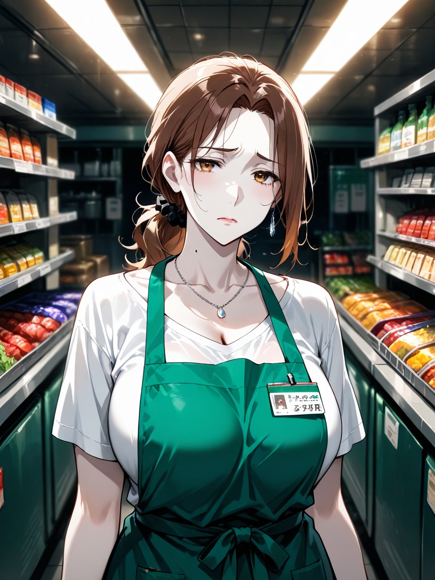 Girl, Night, Brown Hair Hentai AI Porn