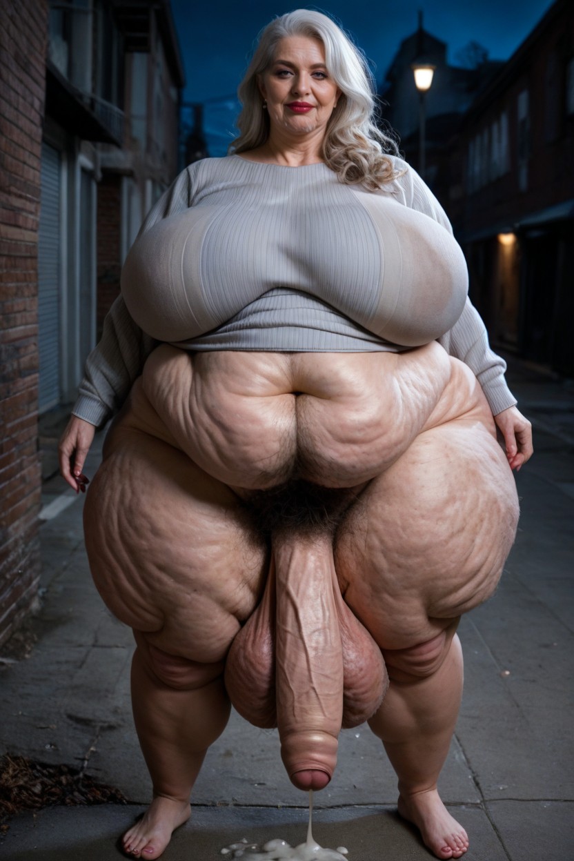 Cellulite Arms, Cellulite Legs, Hyper Wide Hips Impossibly Large Body AI黃片