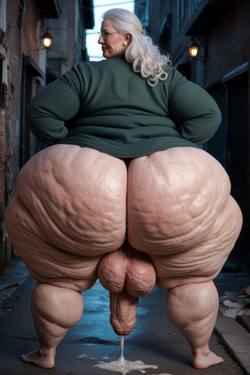 Cellulite Arms, Suado, Fully Clothed Pornografia de IA