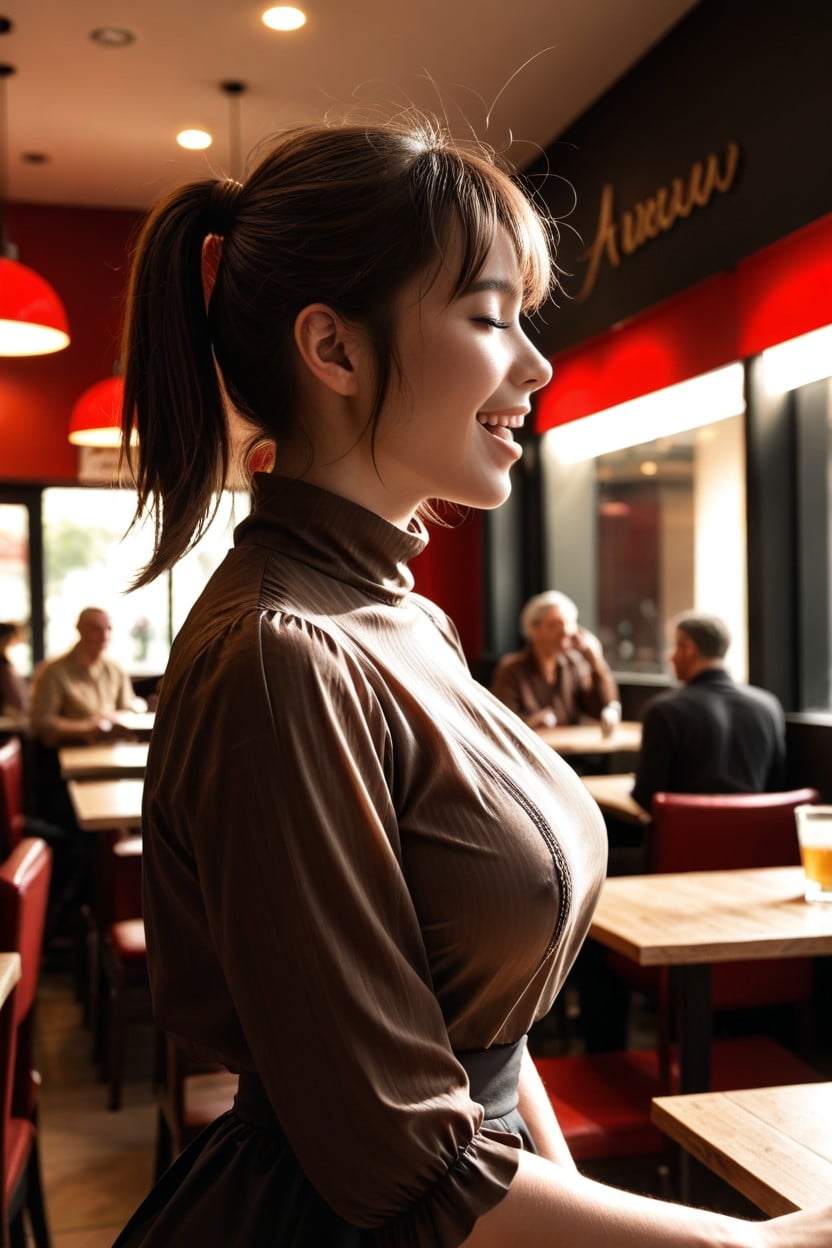 Hyper Beautiful, Enormous Covered Boobs, Goregous AI Porn