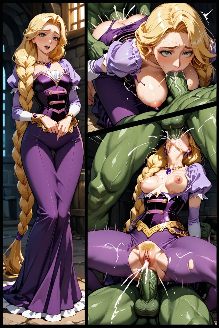 Highly Detailed Vagina, Cum Milk String Splash, Soft Reflexion Hentai AI Porn