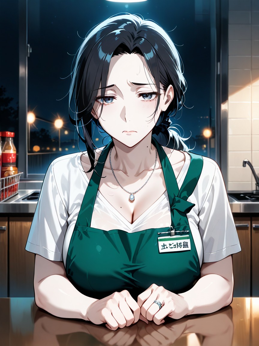 Night, Name Tag, Round Face Hentai AI Porn