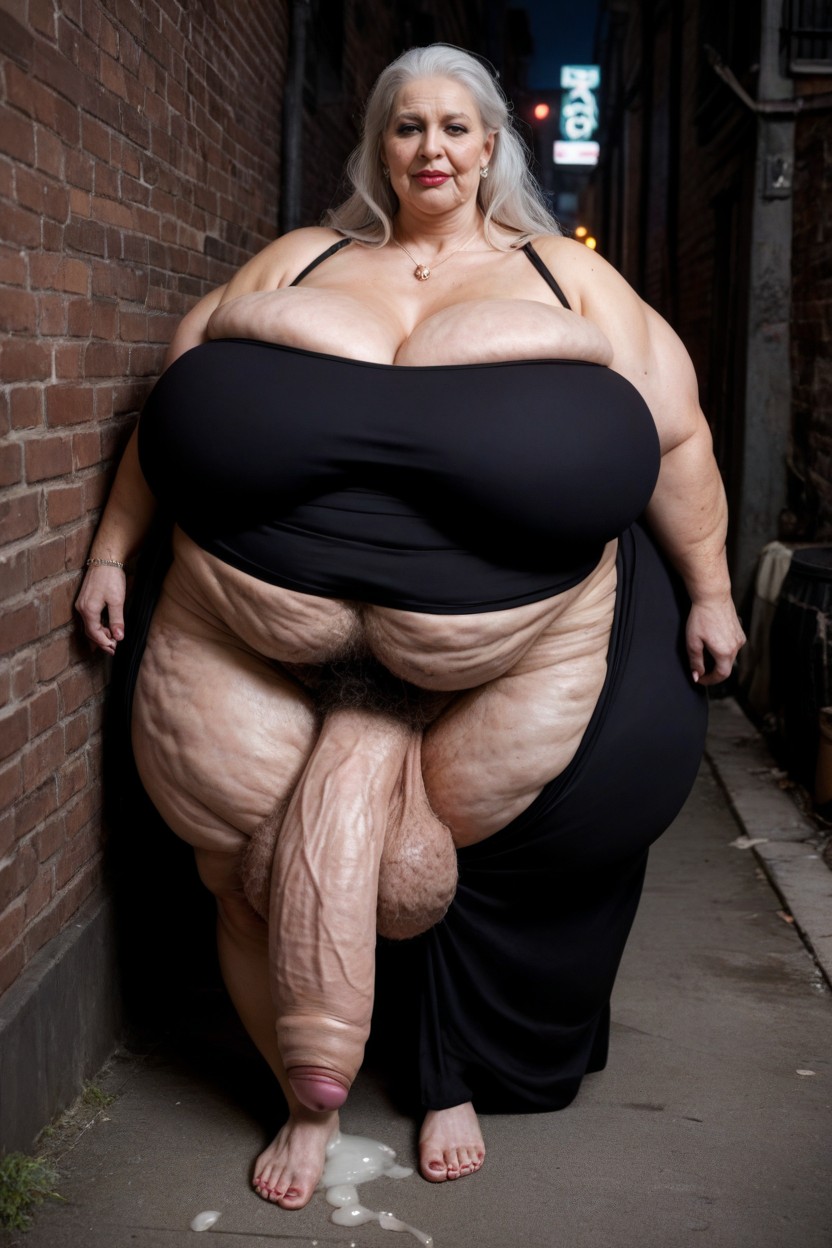 Huge Round, Feet Tall, 落ちたメイク AI 포르노
