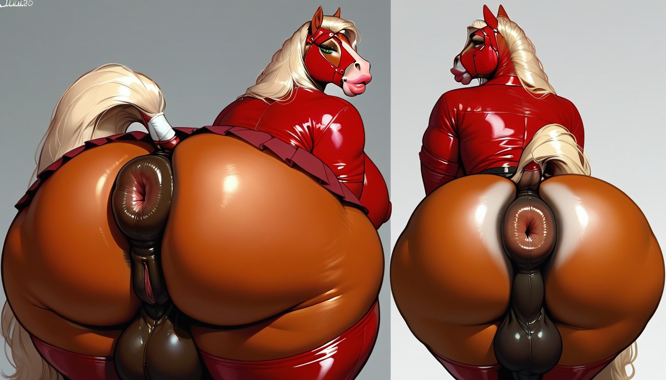 Wide Hips, Futa, Small Furry AI Porn