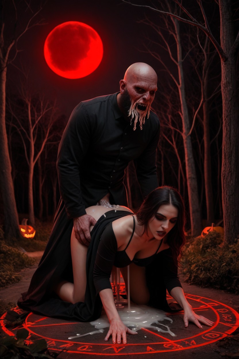 18+, Halloween, Gangbang Doggystyle AI Gay Porn