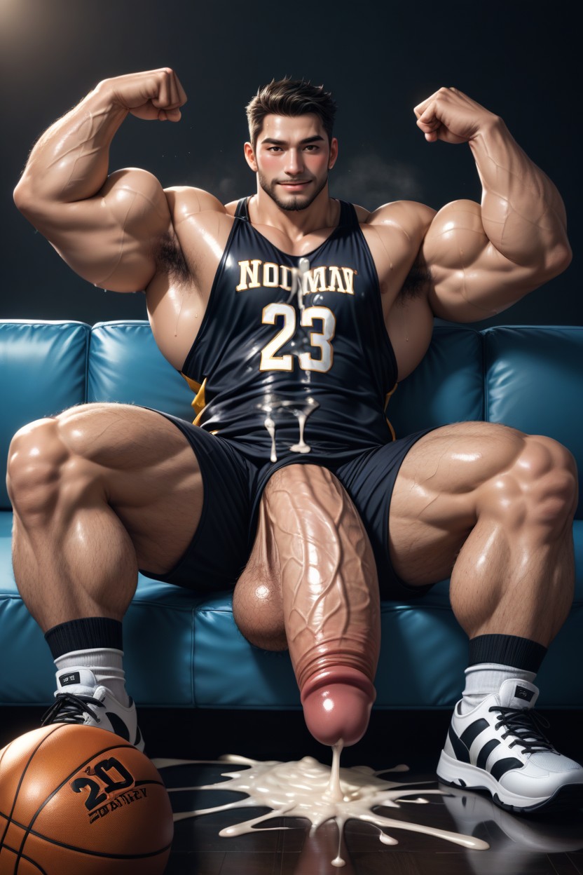 Excessive Messy Cum, Massive Muscles, Hyper Balls AI Gay Porn