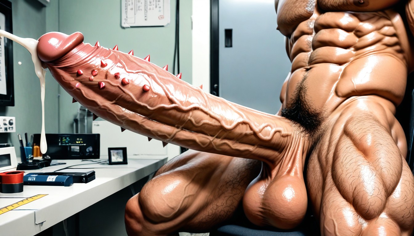 Photo Realistic, Thick Cock, Spiked Penis AI Gay Porn