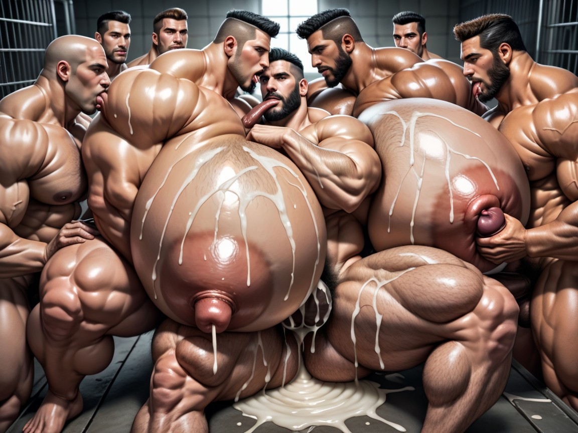 Oiled Skin, Wide Angle, Naked AI Porn
