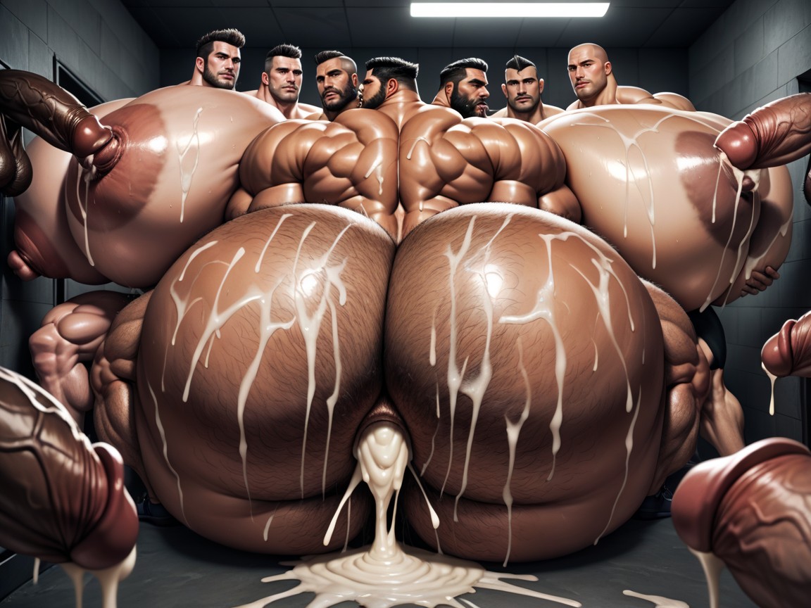 Thick Thighs, Thick Bearded, Breast Expansion AI Porn