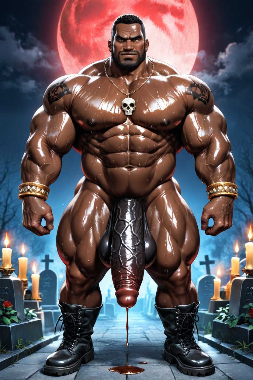 Person, Hyper Massive Male Pecs, Evening AI Gay Porn