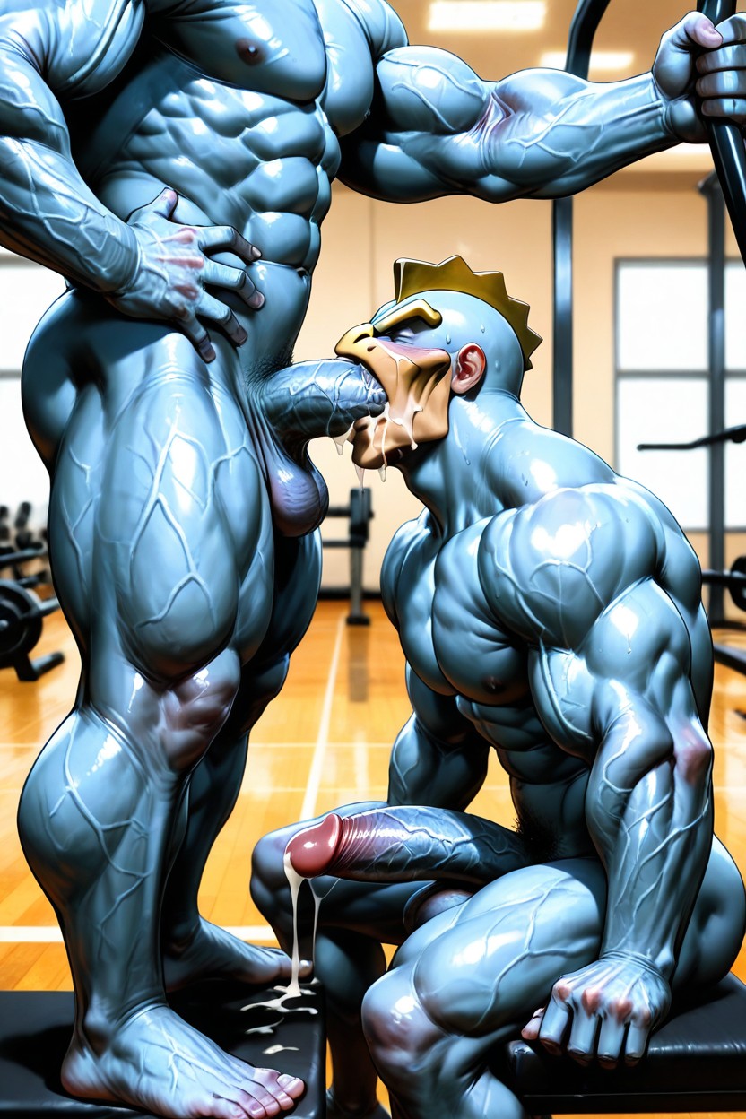 25+, Gigantic Hyper Cock, Male Only AI Gay Porn