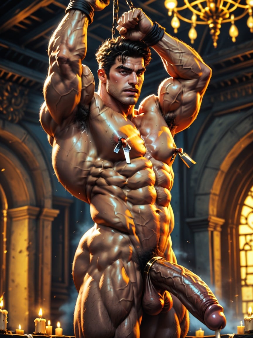 Cosplay, Sweat All Over, Arms Up AI Gay Porn