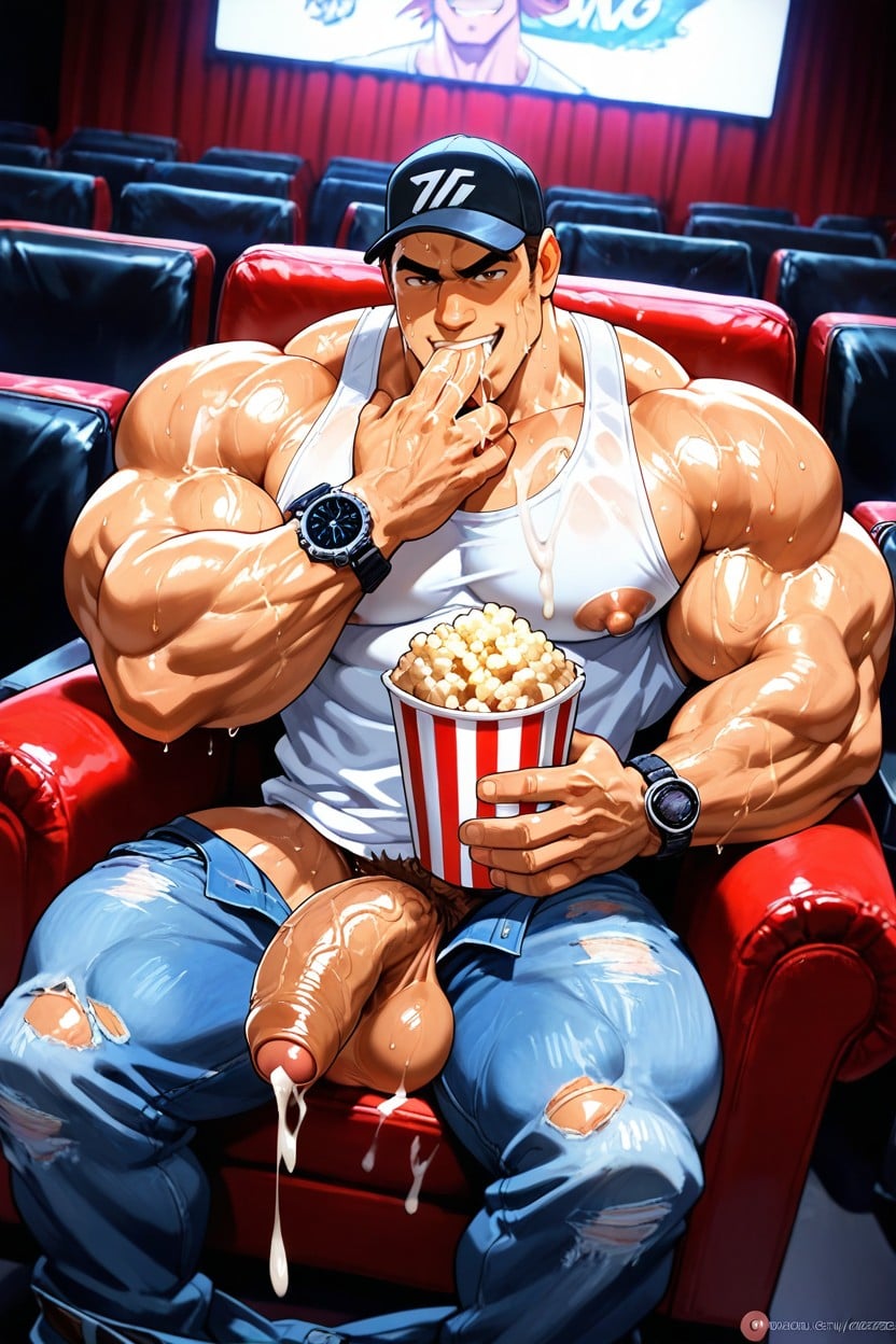 Sweating Underarms, Huge Watch, Hips Size AI Gay Porn