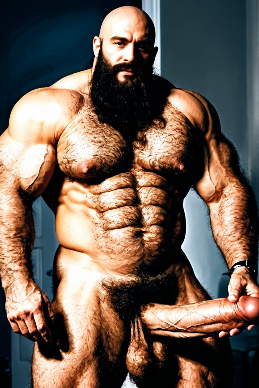 Full Body, Saggy Heavy Hairy Balls, Hyper Hairy Arm AI Gay Porn