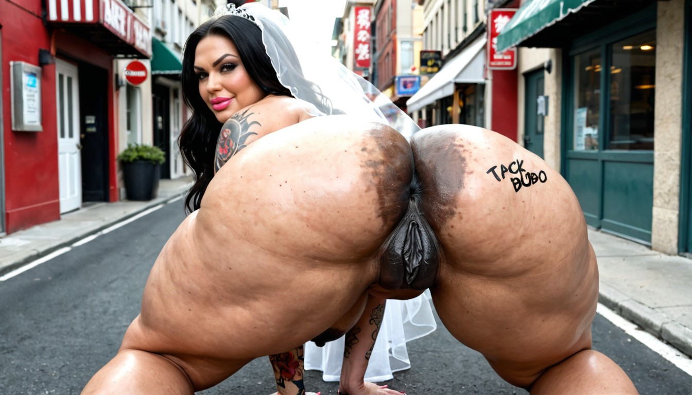 Angry, Ssbbw, Rear View AI Porn