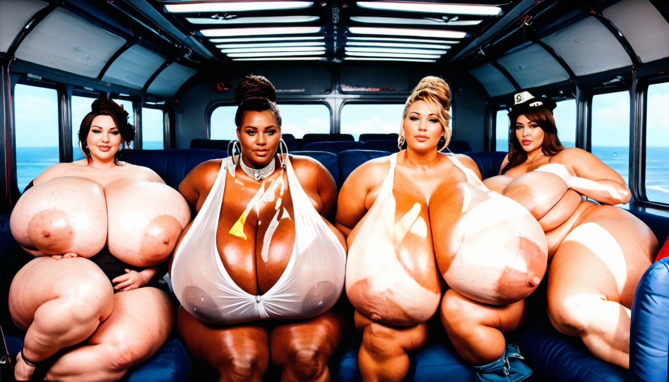 Harem, Bbw, Hyper Massive Breasts AI Porn