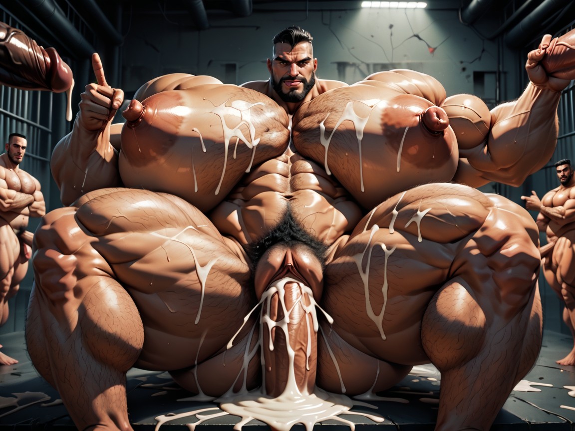 Hyper Boobs, Cunnilingus, Sweaty AI Porn