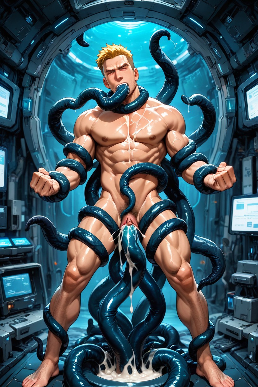 Man Has Vagina, Man With Pussy, Tactical Gear AI Gay Porn