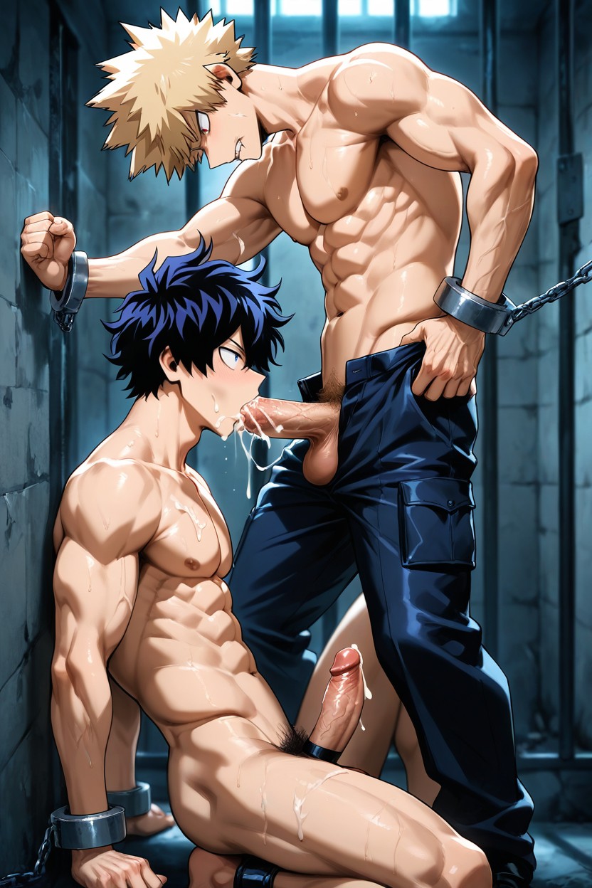 2 People, Men, Standing AI Gay Porn
