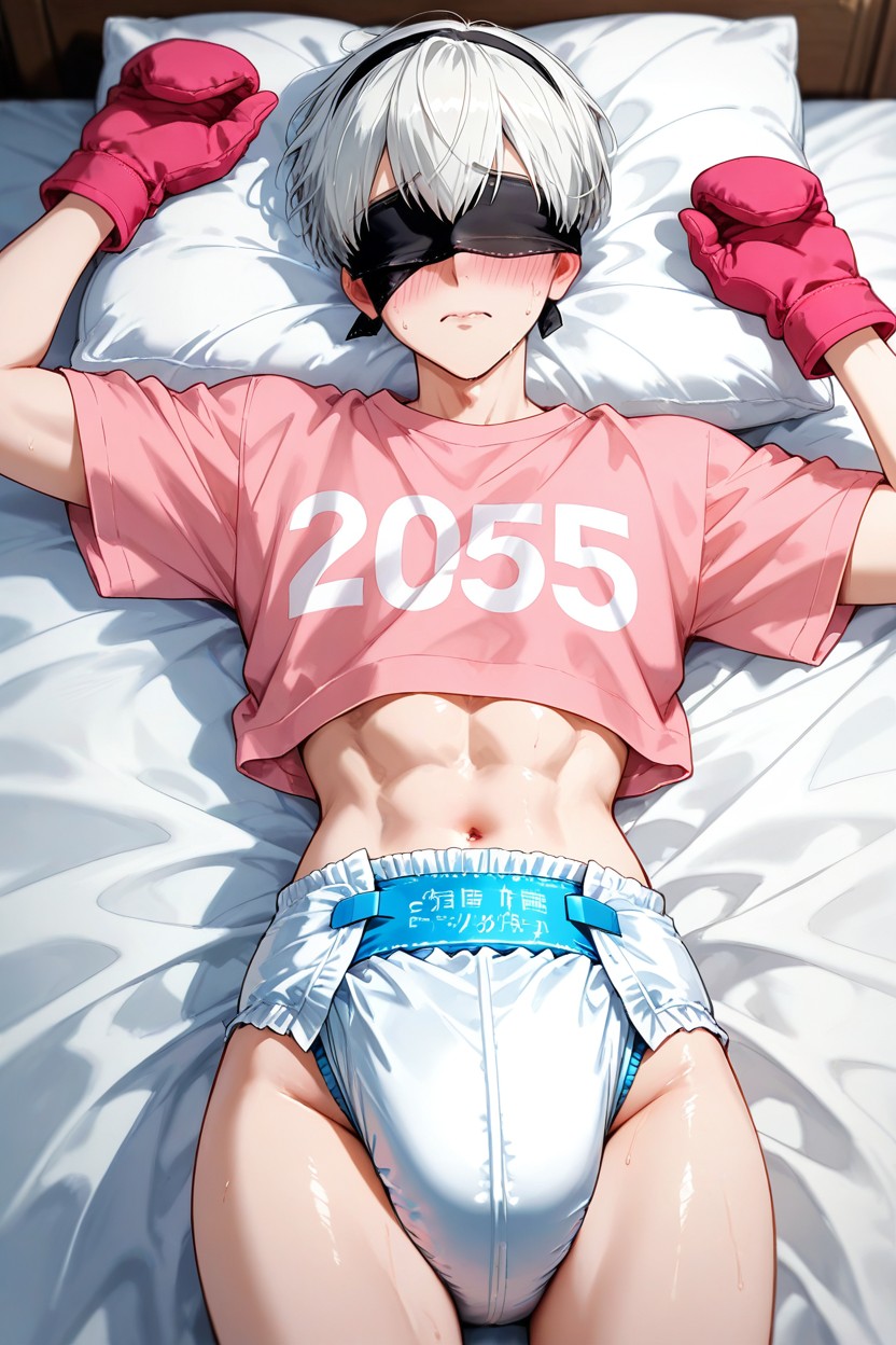 Blindfolded, 25+, Male Torso AI Porn