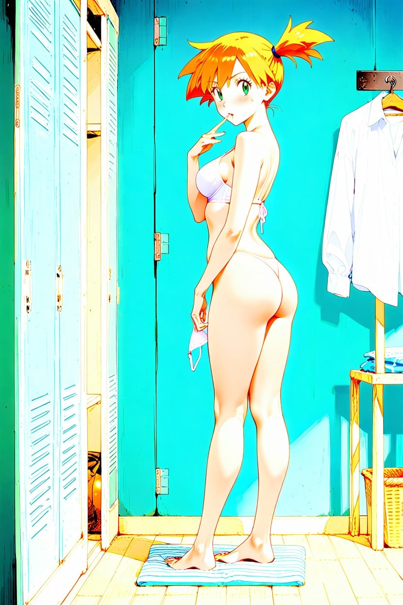 25+, Clothes On The Floor, Side View AI Porn