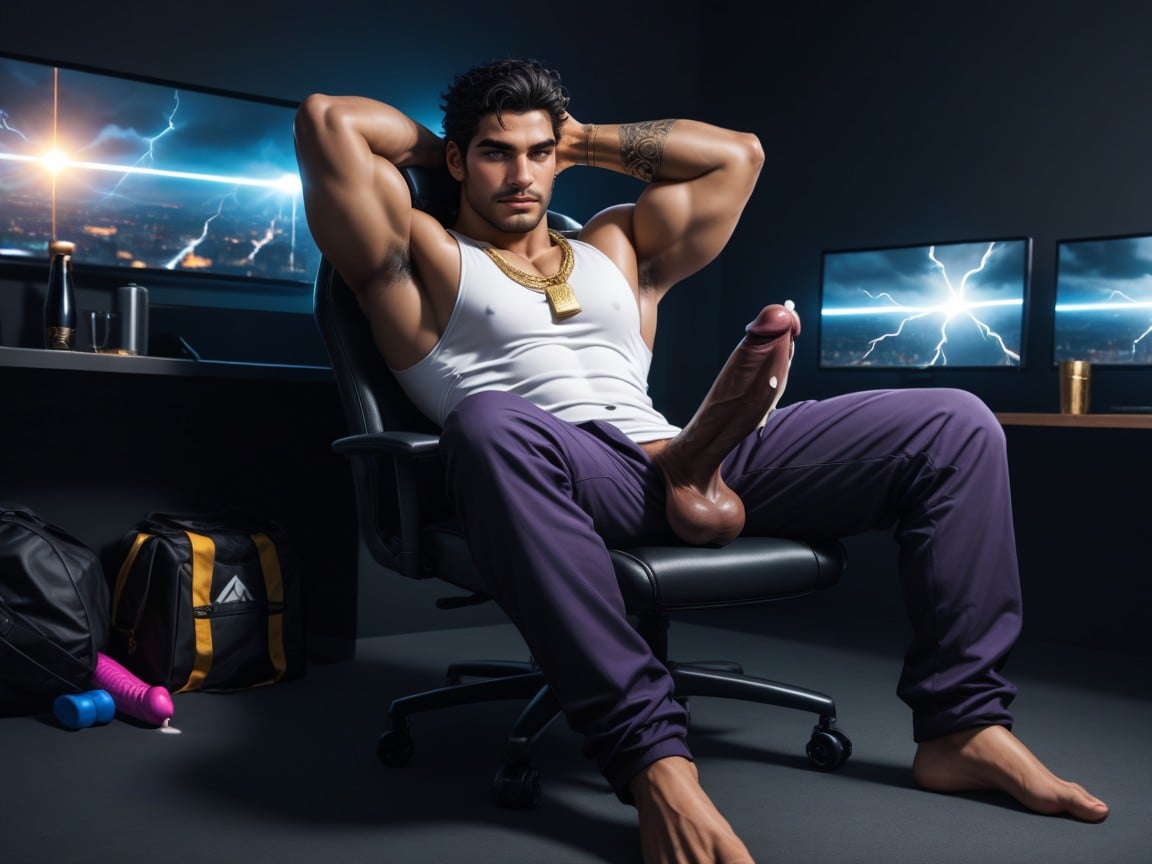Skinny, Electric Penis, 25+ AI Gay Porn