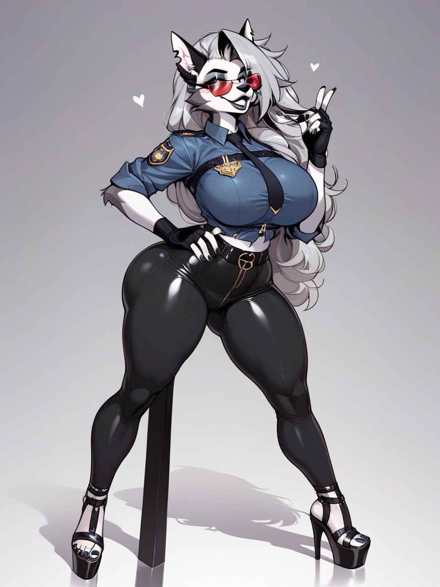 Horny-smile, Big Ass, Black Lips Furry AI Porn