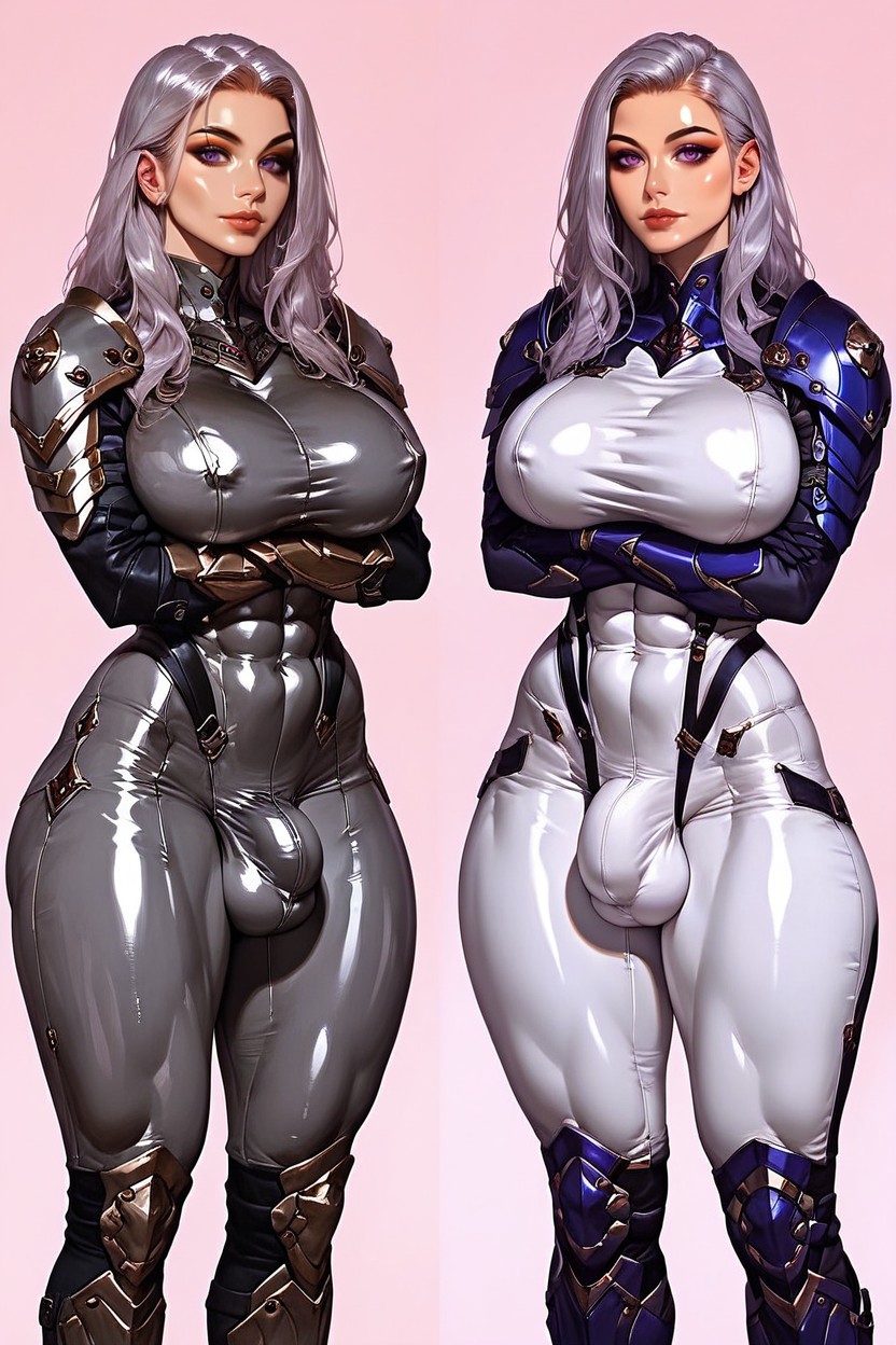Outfit Variance, Arms Crossed Under Breasts, Abs Hentai AI Porn