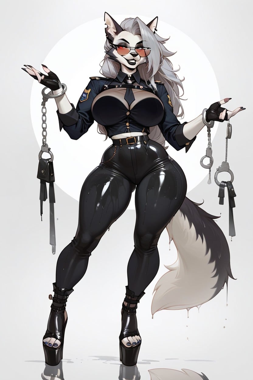 Fit Skin, Front View, Gunpistolon The Pants Furry AI Porn