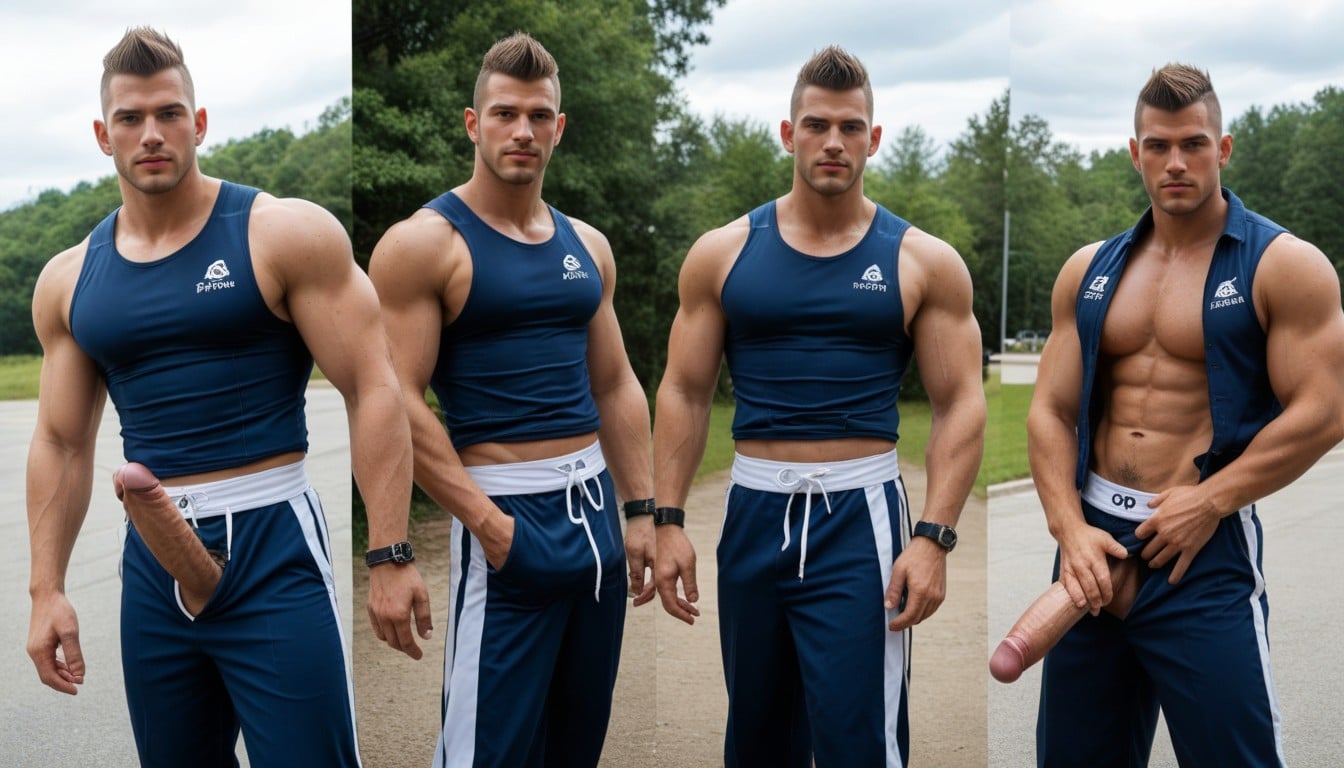 ” He Said, " I Said, Muscular AI Gay Porn