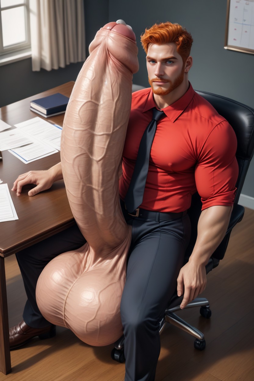 Precum Dripping On Face, Fix Anatomy, Top Down Side View AI Gay Porn