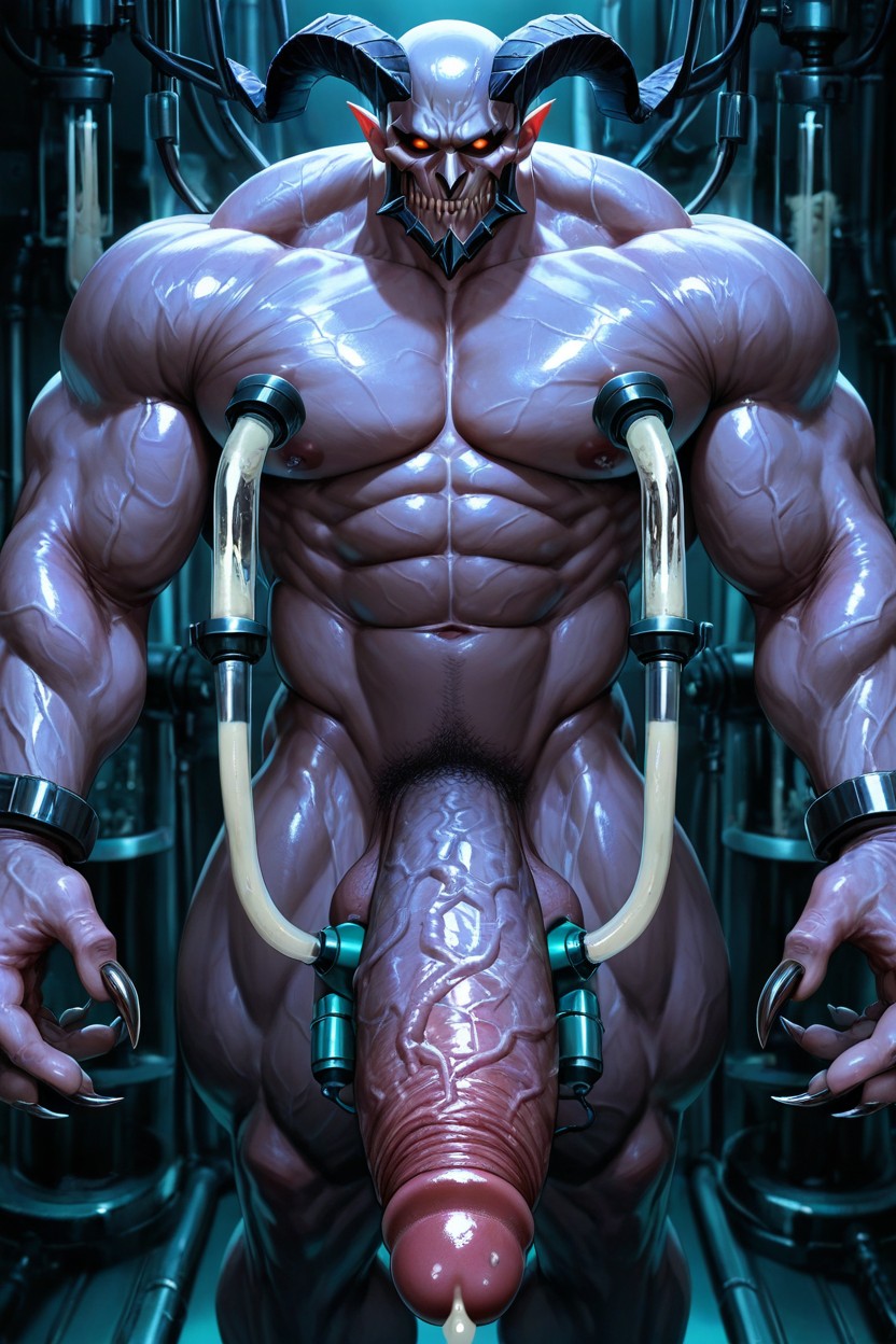 Fit, Fix Anatomy, Neon Lab AI Gay Porn