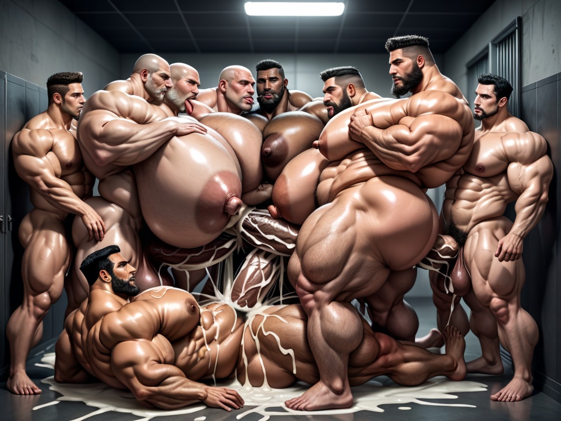 Hyper Breasts, Massive Muscles, Big Pecs AI Porn