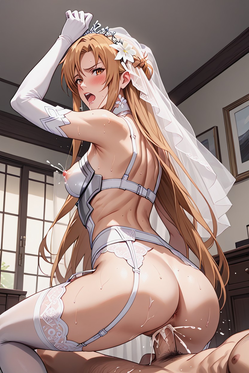 Yellow Pubic Hair, Accurate Depiction Of Characters, Man Fucks Woman Hentai AI Porn