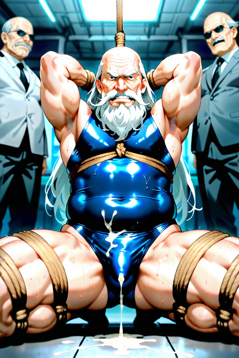 Bald Hair, Leotard, Arms Up AI Gay Porn