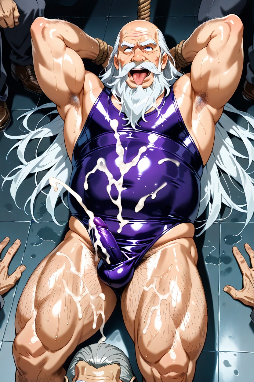Long Beard, Cumshot, Oldman ゲイAIポルノ