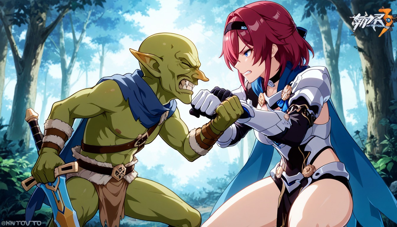 Slightly Rounded Around The Face, Physical Contact, Female Red Hair Hentai AI Porn